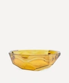 SAN MIGUEL RECYCLED GLASS YELLOW ORIGAMI BOWL,000561763