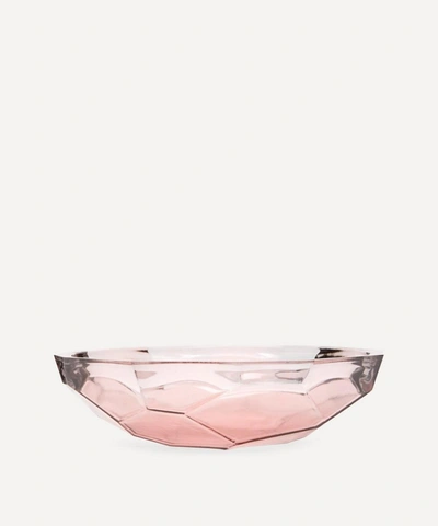 San Miguel Recycled Glass Large Origami Bowl In Pink
