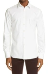 Canali Cotton Long-sleeve Shirt In White