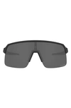 Oakley Sutro Lite 139mm Prizm™ Polarized Semi Rimless Wrap Shield Sunglasses In Black