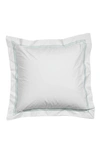 Sferra Grande Hotel Sham In White/ Aqua