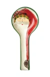 Vietri Old St. Nick Spoon Rest In Hand Painted