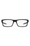 Oakley Currency 54mm Square Optical Glasses In Satin Black