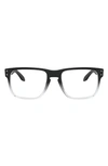 Oakley Holbrook 56mm Square Optical Glasses In Polished Black Clear Fade