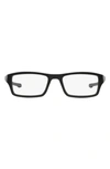 Oakley Plank 2.0 51mm Rectangular Optical Glasses In Satin Black