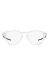 Oakley 50mm Round Optical Glasses In Polished Clear