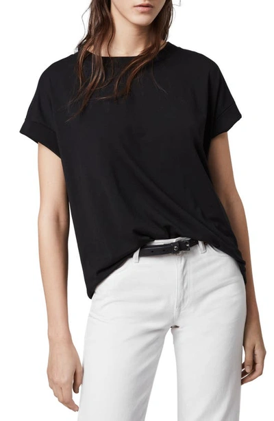 Allsaints Imogen Boy Crew Neck T-shirt In Black