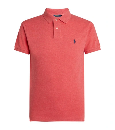 Polo Ralph Lauren Slim-fit Cotton Mesh Polo Shirt In Racing Red/c7315