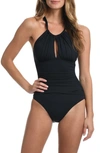 La Blanca Island Goddess One-piece Swimsuit In Blue