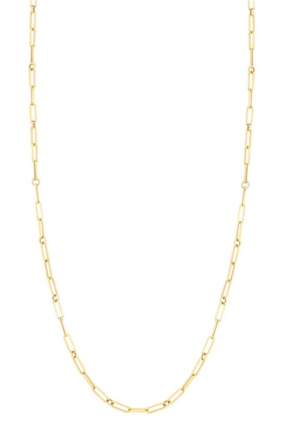 Roberto Coin 18k Yellow Gold Paperclip Link Chain Necklace, 17 In Yg