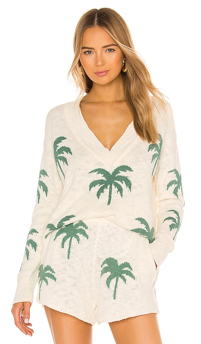 Show Me Your Mumu Gilligan Sweater In Palm Tree Knit