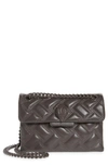 KURT GEIGER KENSINGTON LEATHER MINI CROSSBODY BAG,7376639109