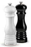 Le Creuset Salt And Pepper Mill Set In Black And White