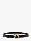 Pinko Logo-plaque Buckle Belt In Black