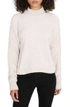 Sanctuary Chenille Mock Neck Sweater In Light Pearl