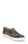 Naturalizer Marianne 2 Slip-on Sneakers Women's Shoes In Brown Cheetah Print Fabric