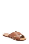 Seychelles Total Relaxation Slide Sandal In Cognac Leather