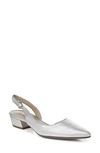 Naturalizer Banks Womens Slingback D'orsay Heels In Silver