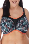 Elomi Energise Full Figure Underwire Sports Bra In Camotropic