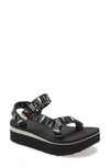 Teva 'universal' Flatform Sandal In Black Fabric