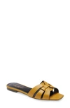 Saint Laurent Nu Pieds 05 Tribute Leather Mules In Yellow