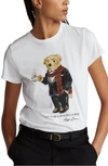 Polo Ralph Lauren Short Sleeve Coco Bear Graphic Tee In White