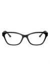 Prada 53mm Cat Eye Optical Glasses In Black