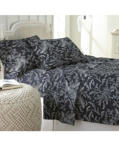 SOUTHSHORE FINE LINENS ULTRA-SOFT FLORAL OR SOLID 4-PIECE SHEET SET