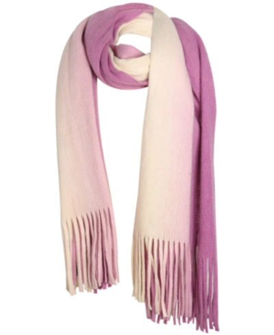 Steve Madden Knit Muffler Scarf In Blush