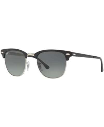 Ray Ban Ray-ban Sunglasses, Rb3716 Clubmaster Metal In Gray Gradient,silver