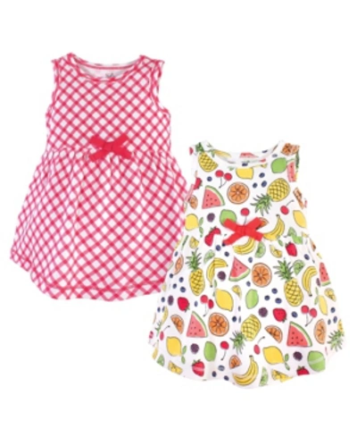 Touched By Nature Kids'  Toddler Girls Short-sleeve Dresses In Fruit
