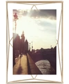 Umbra Prisma Picture Frame, 5" X 7" In Matte Brass