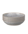 Denby Studio Craft Grey 4 Piece Pasta Bowl Set In Studio Grey