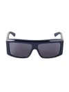 Balenciaga Men's 63mm Square Sunglasses In Blue