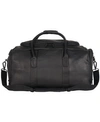 Kenneth Cole Reaction Colombian Leather 20" Single Compartment Top Load Travel Duffel Bag In Black