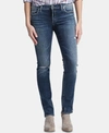 Silver Jeans Co. Suki Mid Rise Curvy Straight Jeans In Indigo