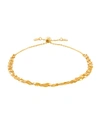 ITALIAN GOLD POLISHED SOLID 5 STRAND MIRROR BOLO BRACELET IN 10K YELLOW GOLD