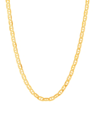 Macy's Polished 22" Mariner Chain (3mm) In 10k Yellow Gold