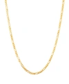 Italian Gold Polished 22" Figaro Chain (1.85mm) In 10k Yellow Gold In Yellow Gold