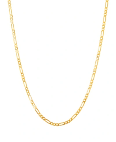 Italian Gold Polished Figaro Link Chain 1.85mm Collection In 10k Gold In Yellow Gold