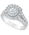 MACY'S DIAMOND HALO ENGAGEMENT RING (2 CT. T.W.) IN 14K WHITE GOLD