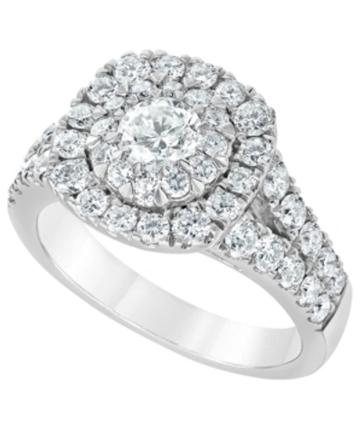 Macy's Diamond Halo Engagement Ring (2 Ct. T.w.) In 14k White Gold