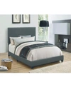 COASTER HOME FURNISHINGS ROCKVILLE UPHOLSTERED TWIN BED WITH NAILHEAD TRIM