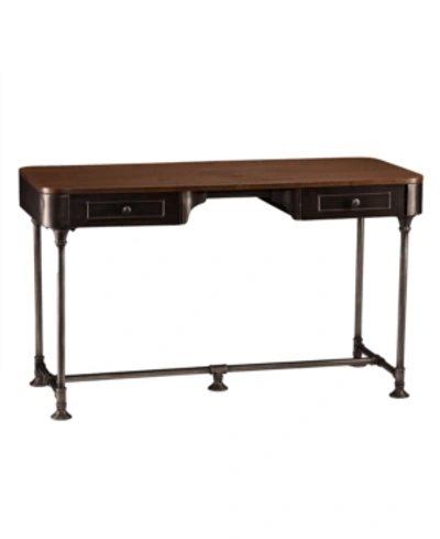 Southern Enterprises Eli 2-drawer Desk In Open Brown