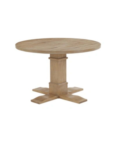 Crosley Joanna Round Dining Table In Brown