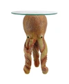 DESIGN TOSCANO OLLIE, THE OCTOPUS GLASS TOPPED SCULPTURAL TABLE