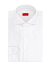 Isaia Men's Twill Dress Shirt In White