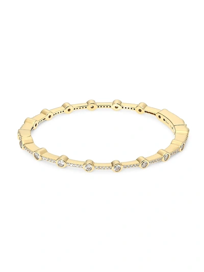 Adriana Orsini Svelte 18k Yellow Goldplated Cubic Zirconia Station Bracelet