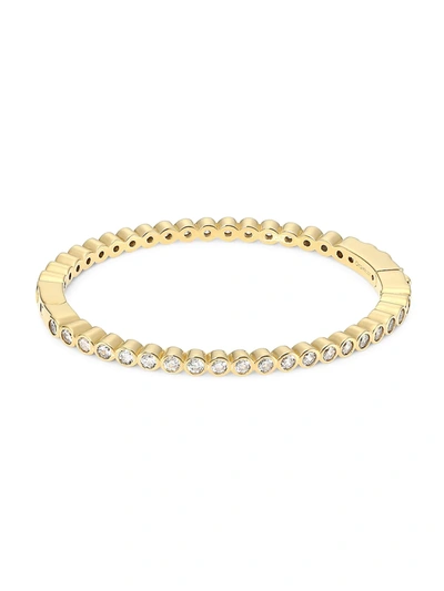 Adriana Orsini Svelte 18k Yellow Goldplated Cubic Zirconia Bevel Bracelet