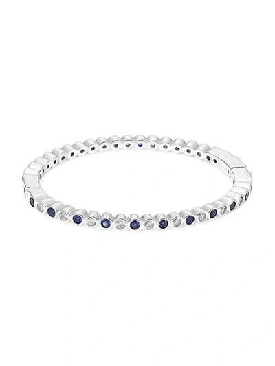 Adriana Orsini Svelte Rhodium-plated Cubic Zircona & Crystal Bezel Bracelet